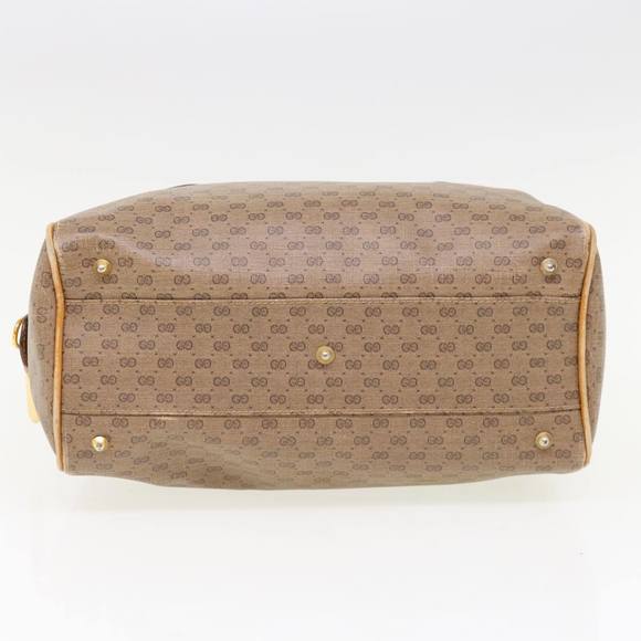 GUCCI Micro GG Supreme Hand Bag PVC Leather Beige 002 58 4422 Auth yk10311 - Picture 9 of 16